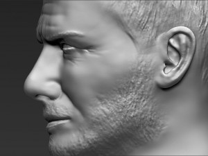 david beckham bust 3d printing ready stl obj 3D-printmodel