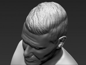 david beckham bust 3d printing ready stl obj 3D-printmodel