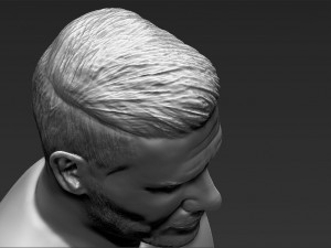 david beckham bust 3d printing ready stl obj 3D-printmodel