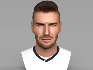 david beckham bust ready for full color 3d printing 3D Print Model