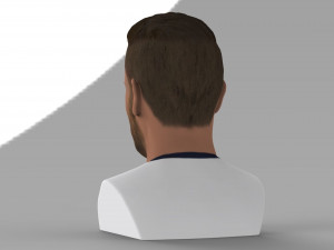 david beckham bust ready for full color 3d printing Modello di stampa 3D