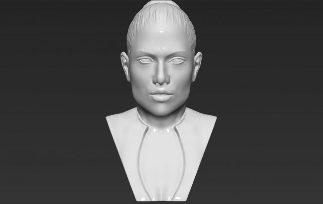 jennifer lopez bust 3d printing ready stl obj Model Cetak 3D .c4d .max .obj .3ds .fbx .stl .blend 