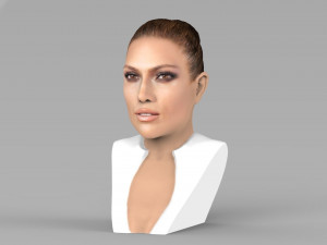 jennifer lopez bust ready for full color 3d printing Modèles 3D en vedette