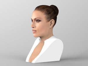 jennifer lopez bust ready for full color 3d printing Modèles 3D en vedette