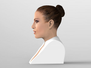 jennifer lopez bust ready for full color 3d printing Modèles 3D en vedette