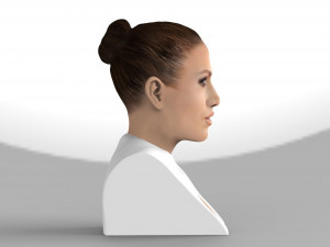 jennifer lopez bust ready for full color 3d printing Modèles 3D en vedette