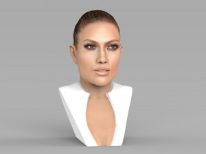 jennifer lopez bust ready for full color 3d printing Modèles 3D en vedette