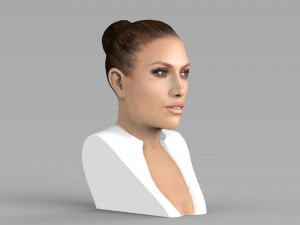 jennifer lopez bust ready for full color 3d printing Modèles 3D en vedette