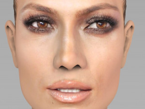jennifer lopez bust ready for full color 3d printing Modèles 3D en vedette