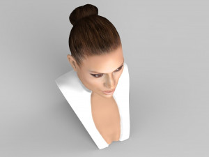 jennifer lopez bust ready for full color 3d printing Modèles 3D en vedette