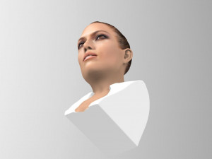 jennifer lopez bust ready for full color 3d printing Modèles 3D en vedette