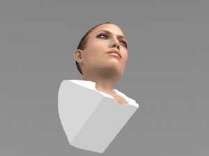 jennifer lopez bust ready for full color 3d printing Modèles 3D en vedette