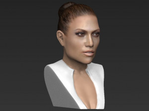 jennifer lopez bust ready for full color 3d printing Modèles 3D en vedette