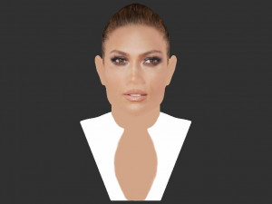 jennifer lopez bust ready for full color 3d printing Modèles 3D en vedette