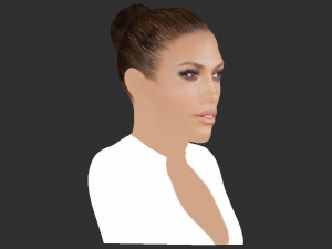 jennifer lopez bust ready for full color 3d printing Modèles 3D en vedette