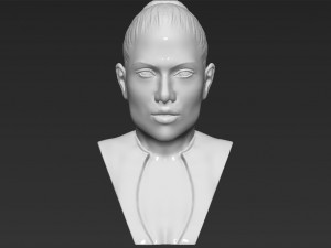 jennifer lopez bust ready for full color 3d printing Modèles 3D en vedette
