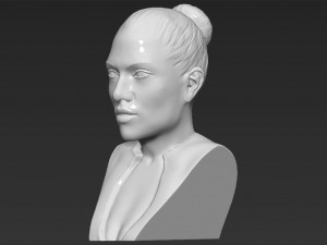 jennifer lopez bust ready for full color 3d printing Modèles 3D en vedette