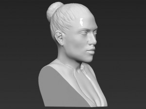 jennifer lopez bust ready for full color 3d printing Modèles 3D en vedette