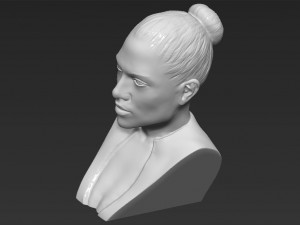 jennifer lopez bust ready for full color 3d printing Modèles 3D en vedette