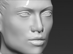 jennifer lopez bust ready for full color 3d printing Modèles 3D en vedette