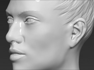 jennifer lopez bust ready for full color 3d printing Modèles 3D en vedette