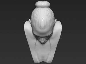 jennifer lopez bust ready for full color 3d printing Modèles 3D en vedette