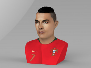 cristiano ronaldo bust ready for full color 3d printing 3Dプリントモデル