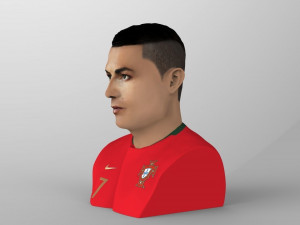cristiano ronaldo bust ready for full color 3d printing 3Dプリントモデル