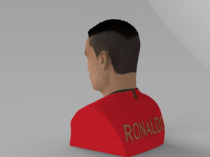 cristiano ronaldo bust ready for full color 3d printing 3Dプリントモデル
