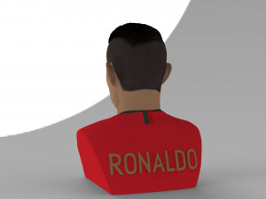 cristiano ronaldo bust ready for full color 3d printing 3Dプリントモデル