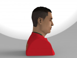 cristiano ronaldo bust ready for full color 3d printing 3Dプリントモデル