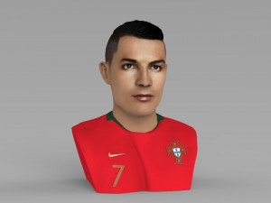 cristiano ronaldo bust ready for full color 3d printing 3Dプリントモデル