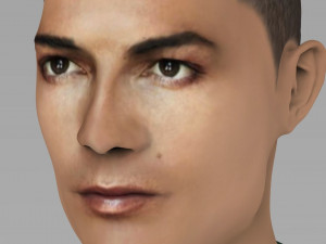 cristiano ronaldo bust ready for full color 3d printing 3Dプリントモデル