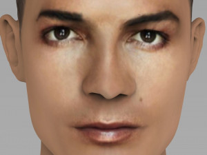 cristiano ronaldo bust ready for full color 3d printing 3Dプリントモデル