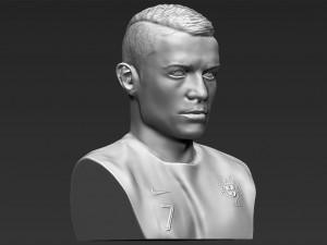 cristiano ronaldo bust ready for full color 3d printing 3Dプリントモデル
