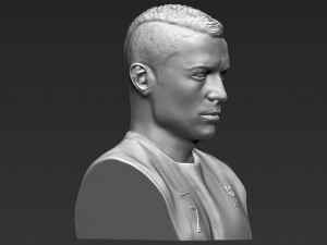 cristiano ronaldo bust ready for full color 3d printing 3Dプリントモデル
