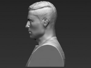 cristiano ronaldo bust ready for full color 3d printing 3Dプリントモデル