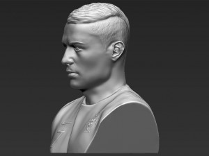 cristiano ronaldo bust ready for full color 3d printing 3Dプリントモデル