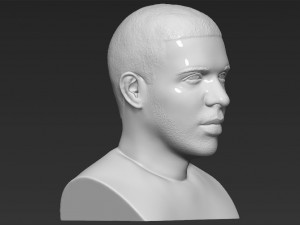 drake bust 3d printing ready stl obj 3D-Druckmodell