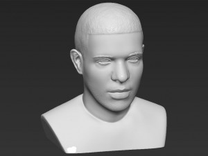drake bust 3d printing ready stl obj 3D-Druckmodell