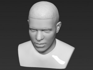 drake bust 3d printing ready stl obj 3D-Druckmodell