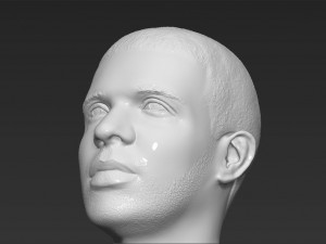 drake bust 3d printing ready stl obj 3D-Druckmodell