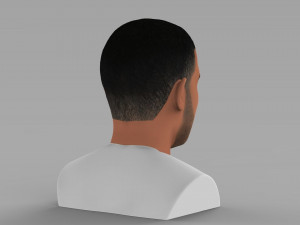 drake bust ready for full color 3d printing Modelo de impresión 3D