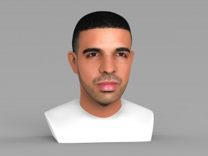 drake bust ready for full color 3d printing Modelo de impresión 3D