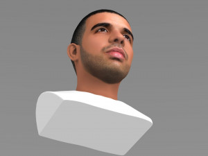 drake bust ready for full color 3d printing Modelo de impresión 3D