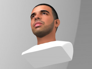 drake bust ready for full color 3d printing Modelo de impresión 3D