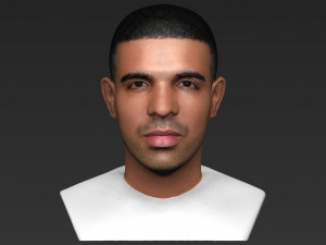 drake bust ready for full color 3d printing Modelo de impresión 3D