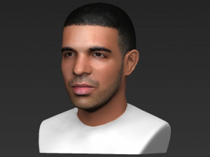 drake bust ready for full color 3d printing Modelo de impresión 3D