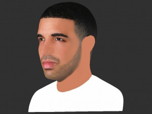 drake bust ready for full color 3d printing Modelo de impresión 3D