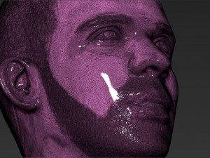 drake bust ready for full color 3d printing Modelo de impresión 3D